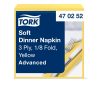 470252 Tork Soft Dinner szalvéta 1/8 Hajtott Sárga