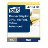 470403 Tork Dinner szalvéta 1/8 Hajtott Sárga