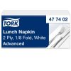 477402 Tork Lunch szalvéta fehér