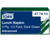 477413 Tork Soft Lunch szalvéta Sötétzöld