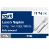 477414 Tork Soft Lunch szalvéta fehér