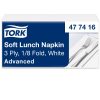 477416 Tork Soft Lunch szalvéta 1/8 Hajtott Fehér