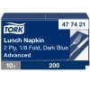 477421 Tork Lunch szalvéta 1/8 Hajtott Sötétkék