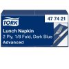 477421 Tork Lunch szalvéta 1/8 Hajtott Sötétkék