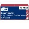 477422 Tork Lunch szalvéta 1/8 Hajtott Bordó