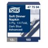 477594 Tork Soft Dinner szalvéta Sötétkék