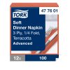 477601 Tork Soft Dinner szalvéta Terrakotta