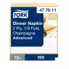 477611 Tork Dinner szalvéta 1/8 Hajtott Pezsgő