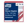 477618 Tork Soft Dinner szalvéta 1/8 Hajtott Bordó