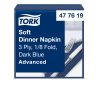 477619 Tork Soft Dinner szalvéta 1/8 Hajtott Sötétkék