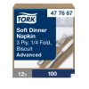 477667 Tork Soft Dinner szalvéta Keksz