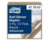 477667 Tork Soft Dinner szalvéta Keksz