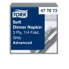 477673 Tork Soft Dinner szalvéta Szürke