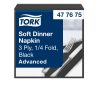 477675 Tork Soft Dinner szalvéta Fekete