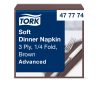 477774 Tork Soft Dinner szalvéta Barna