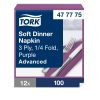 477775 Tork Soft Dinner szalvéta Bíbor