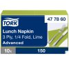 477860 Tork Soft Lunch szalvéta Lime