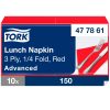 477861 Tork Soft Lunch szalvéta Piros