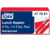 477861 Tork Soft Lunch szalvéta Piros