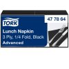 477864 Tork Soft Lunch szalvéta Fekete