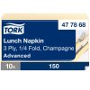 477868 Tork Soft Lunch szalvéta Pezsgő 