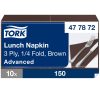 477872 Tork Soft Lunch szalvéta Barna