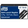 477881 Tork Soft Lunch szalvéta 1/8 Hajtott Fekete