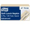 477884 Tork Soft Lunch szalvéta 1/8 Hajtott Csontszín