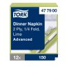 477900 Tork Dinner szalvéta Lime