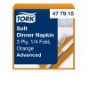 477915 Tork Soft Dinner szalvéta Narancssárga