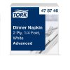 478746 Tork Dinner szalvéta fehér