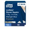 478856 Tork Premium Linstyle Dinner textilhatású szalvéta Sötétkék