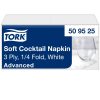 509525 Tork Soft koktélszalvéta Fehér