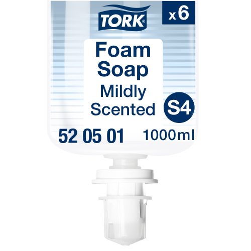 S4 520501 Tork kézkímélő utántöltős habszappan 6x1L